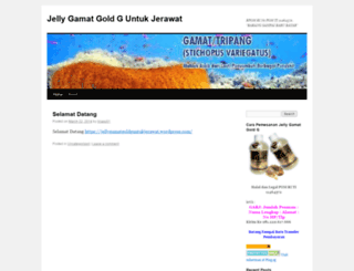 jellygamatgoldguntukjerawat.wordpress.com screenshot