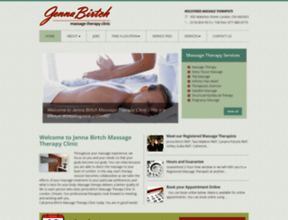 jennabirtchmassage.com screenshot