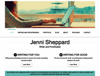 jennisheppard.com screenshot