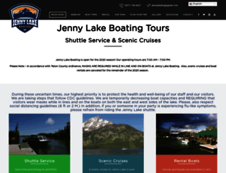 jennylakeboating.com screenshot