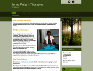 jennywrighttherapies.co.uk screenshot