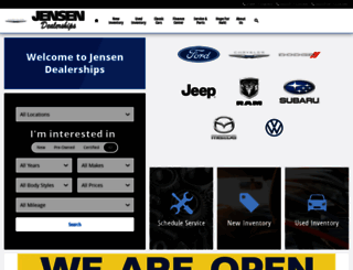 jensendealerships.com screenshot