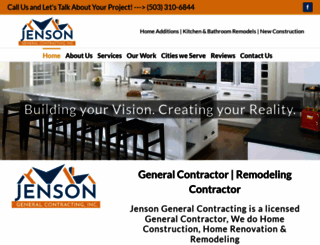 jensoncontracting.com screenshot