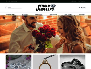 jeraldjewelers.com screenshot