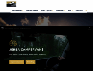 jerbacampervans.co.uk screenshot