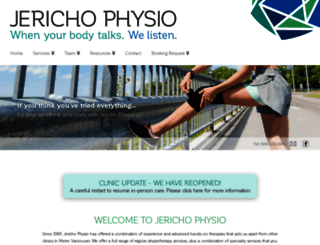 jerichophysio.com screenshot