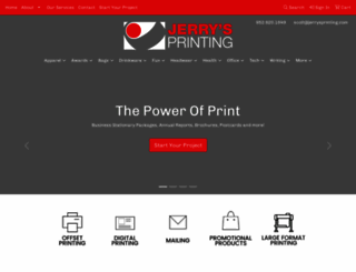 jerrysprinting.com screenshot