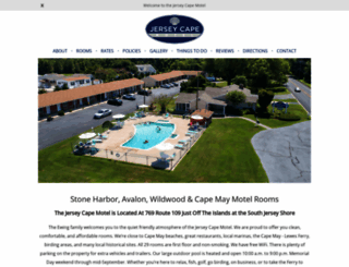 jerseycapemotel.com screenshot