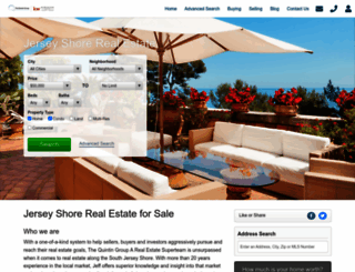 jerseyshorerealestatesearch.com screenshot