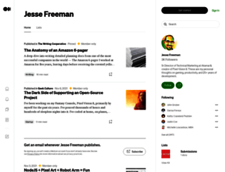 jessefreeman.com screenshot