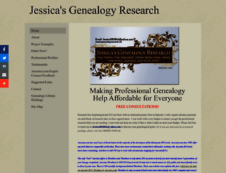 jessicasgenealogyresearch.net screenshot