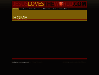 jesuslovestheworld.com screenshot