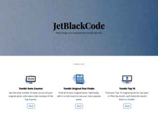 jetblackcode.com screenshot