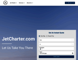 jetcharter.com screenshot