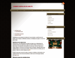 jeudebelote.org screenshot