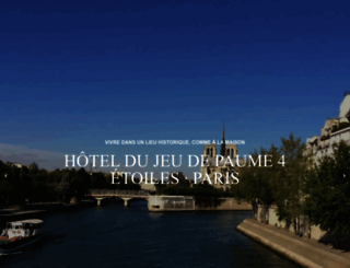 jeudepaumehotel.com screenshot