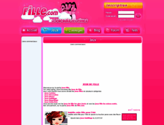 jeux.fille.com screenshot