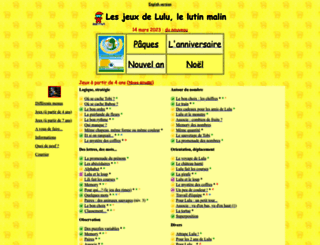 jeux.lulu.pagesperso-orange.fr screenshot