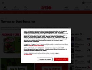 jeux.ouest-france.fr screenshot