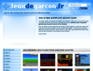 jeux2garcon.fr screenshot