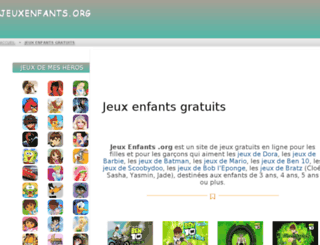 jeuxenfants.org screenshot