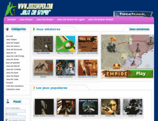 jeuxsniper.com screenshot