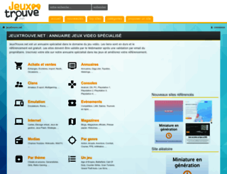 jeuxtrouve.net screenshot