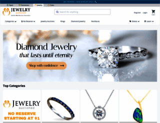 jewelry-auctioned.com screenshot