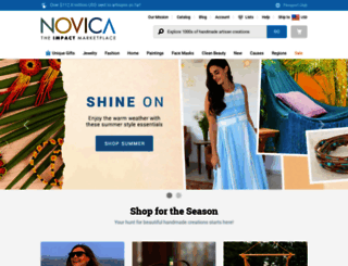 jewelry.novica.com screenshot
