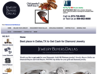 jewelrybuyersdallas.com screenshot