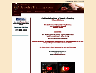 jewelrytraining.com screenshot