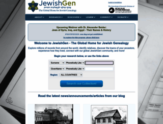 jewishgen.org screenshot