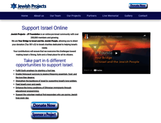 jewishprojects.org screenshot