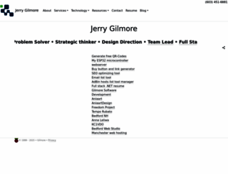 jgilmore.com screenshot