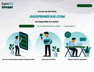jhuspringfair.com screenshot