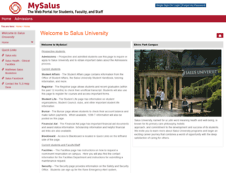 jics.salus.edu screenshot