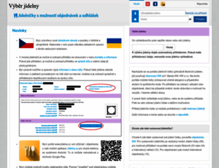 jidelna.cz screenshot