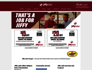 jiffylubeoregon.com screenshot