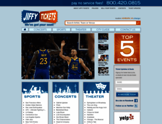 jiffytickets.com screenshot