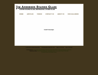 jimandersonstainedglass.com screenshot