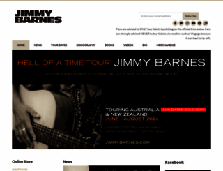 jimmybarnes.com screenshot