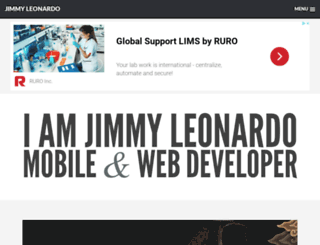 jimmyleonardo.com screenshot