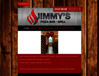 jimmysfamouspizza.com screenshot