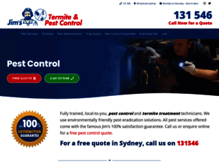 jimspestcontrolsydney.com.au screenshot