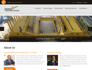 jindalsteelmachinery.com screenshot