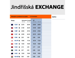 jindrisska-exchange.cz screenshot