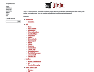 jinja.pocoo.org screenshot