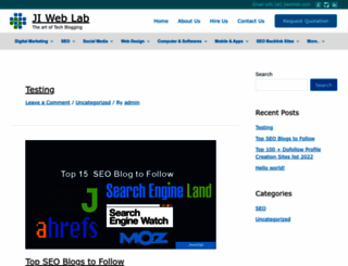 jiweblab.com screenshot