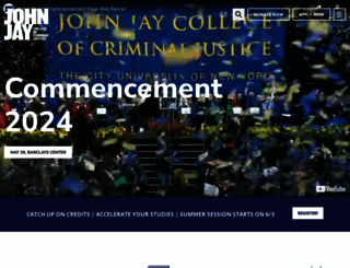 jjay.cuny.edu screenshot