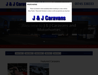 jjcaravans.co.uk screenshot